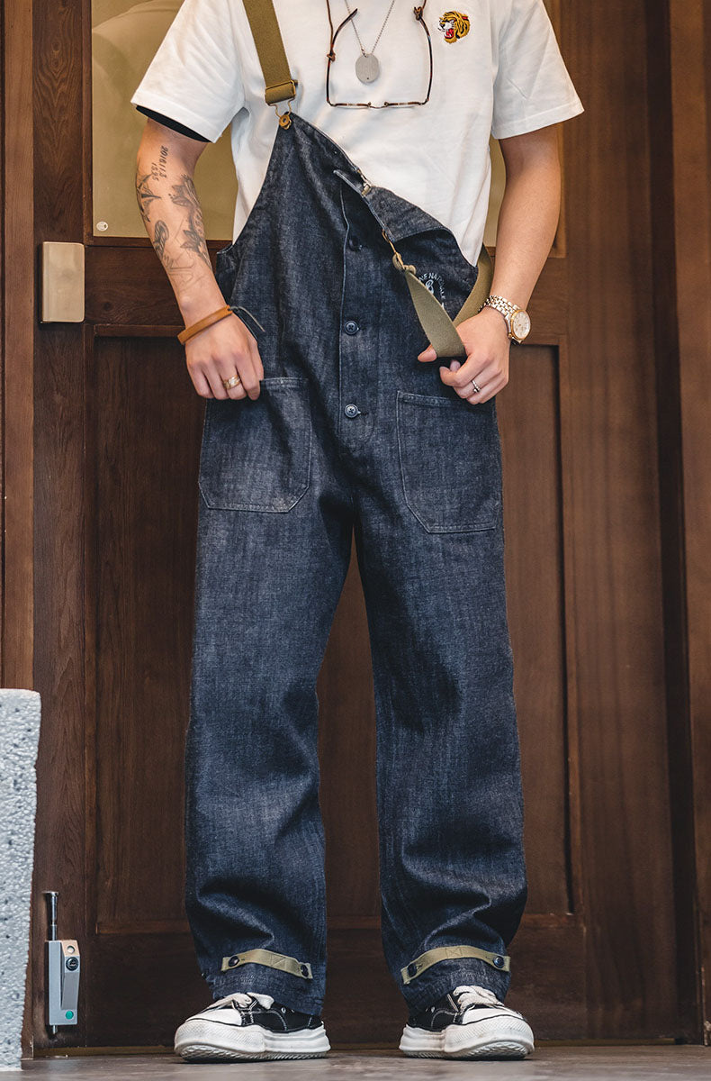 Men's Casual Solid Color Overalls Short-Sleeved Jumpsuit 11011571Y main image 1
