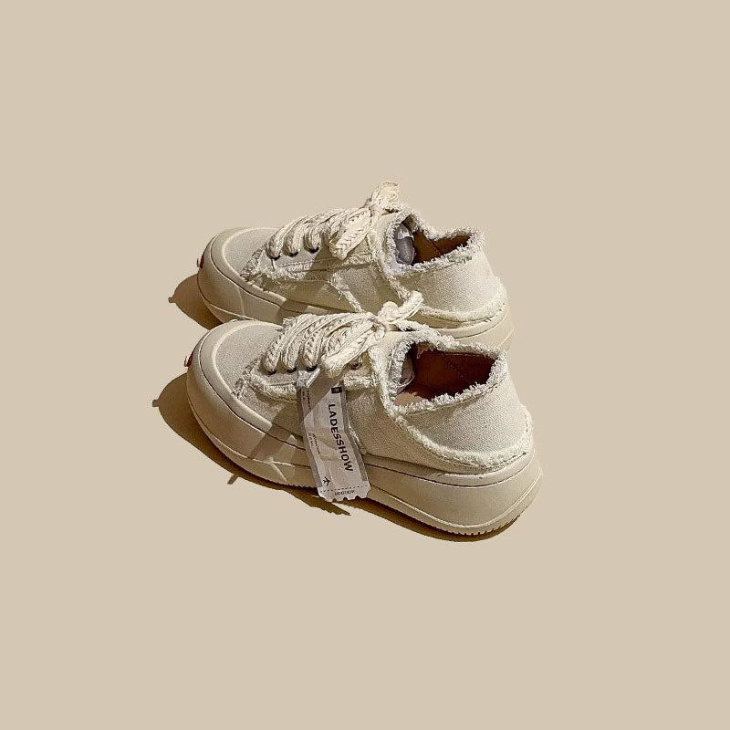 American Canvas Open Smile Thick-Soled Sports Women's Shoes - Harmony Gallery