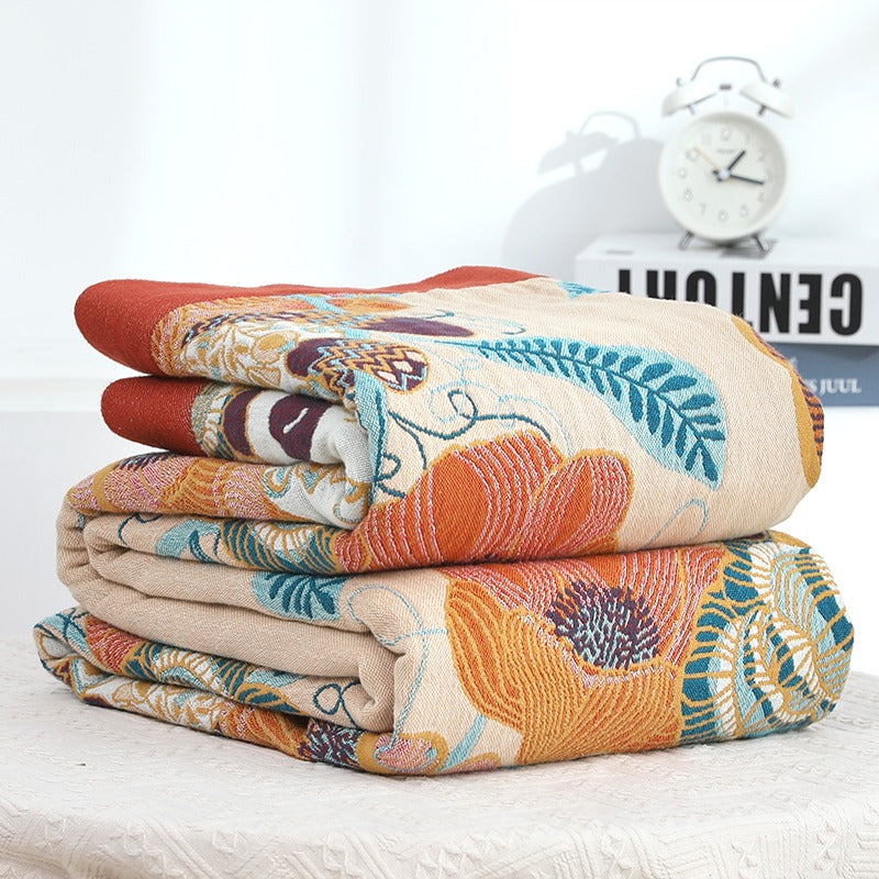 Six-Layer Pure Cotton Summer Cool Panda Coverlet - Harmony Gallery