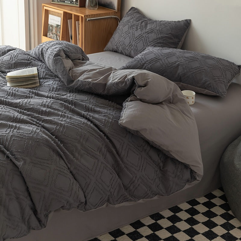 Princess Washed Cotton Long-Staple Four-Piece Bed Set - Harmony Gallery