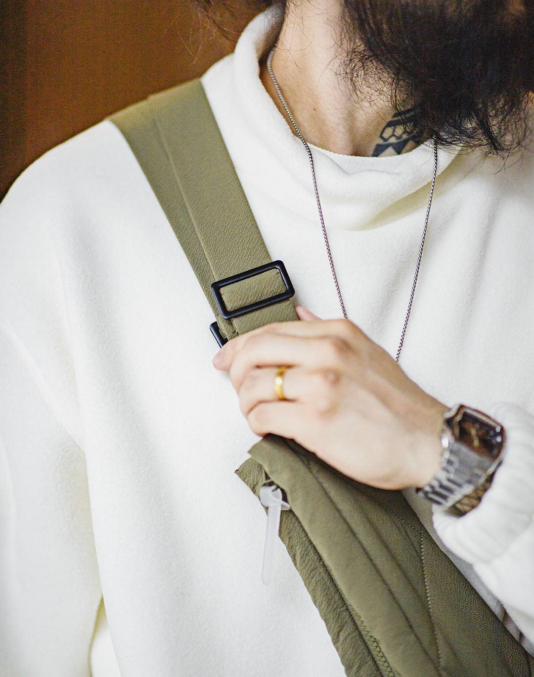 Workwear Mountain Quilted Large Capacity Cotton Men's Waistcoat Bag - Harmony Gallery