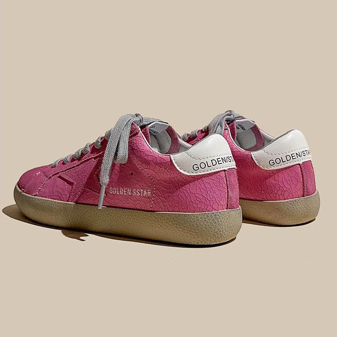 Leather Genuine Dirty Star Skate Sport Women's Shoes - Harmony Gallery