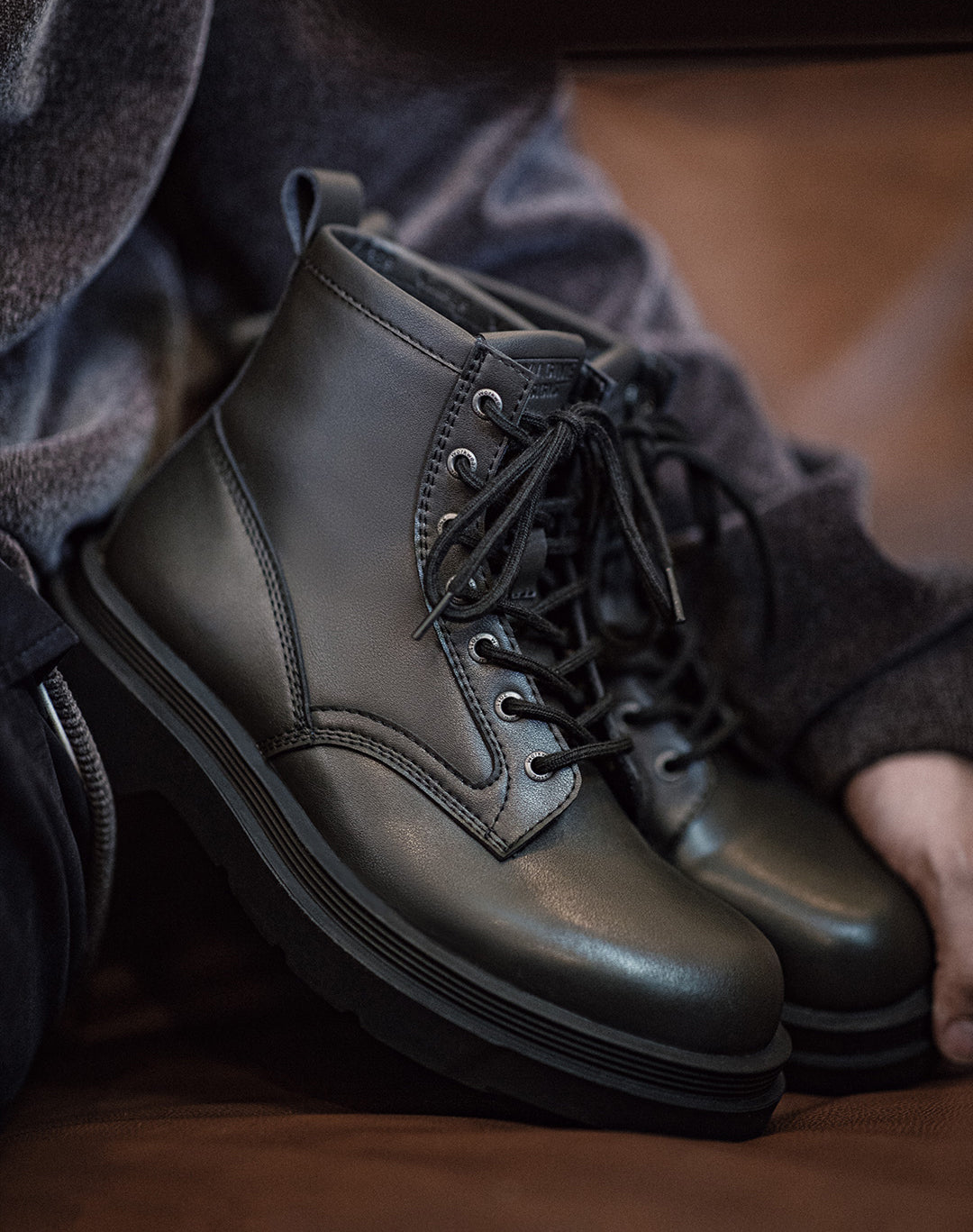 American Retro Martin Thick-Soled Casual Mid-Cut Work Men's Boot - Harmony Gallery