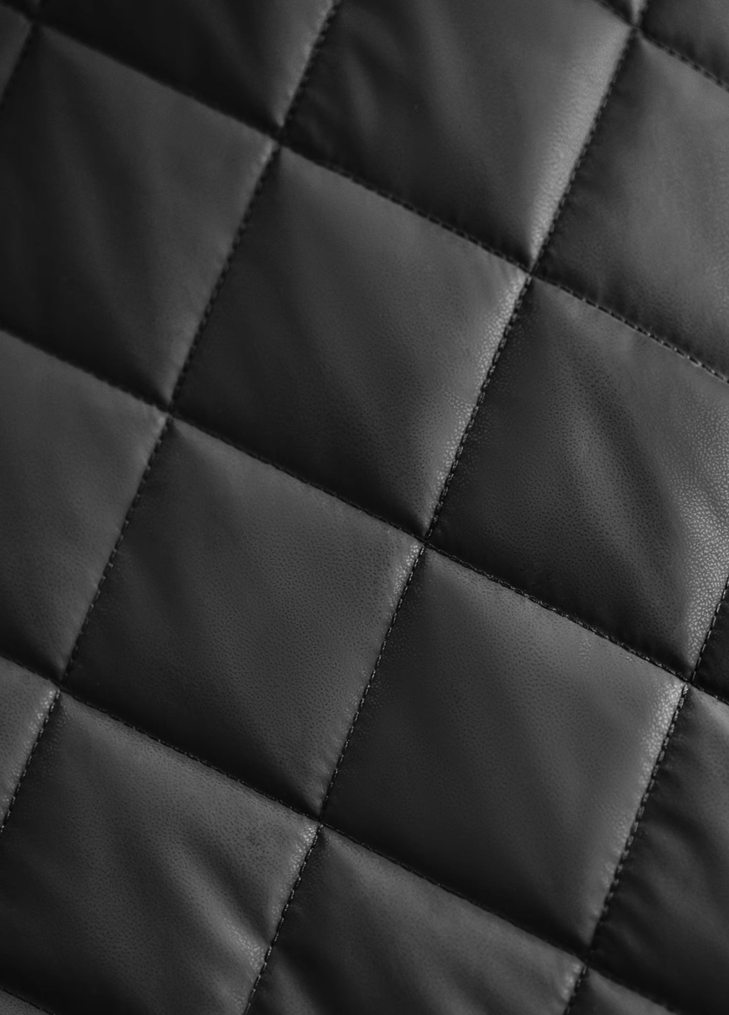 American Retro Quilted Diamond Check Keep Warm No Hood Men's Jacket - Harmony Gallery