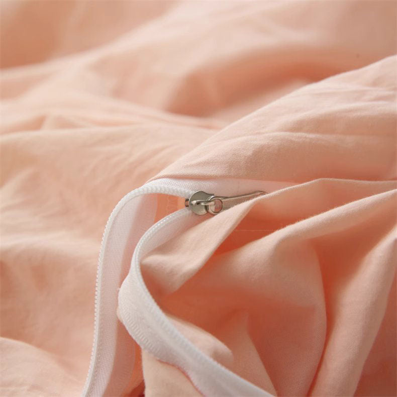 Ins Fairy Princess Sleeping Cotton Washed Four-Piece Bed Set - Harmony Gallery