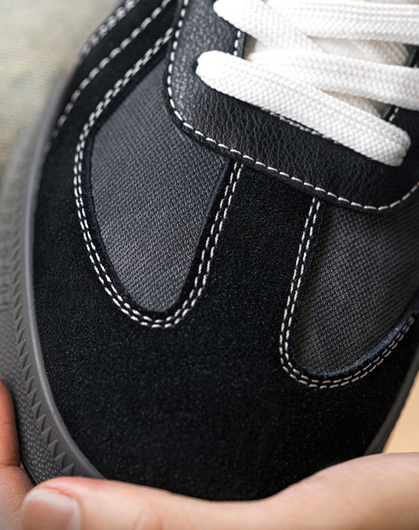 German Retro Thick-Soled Sports Small Black All-Match Men's Casual Shoes - Harmony Gallery