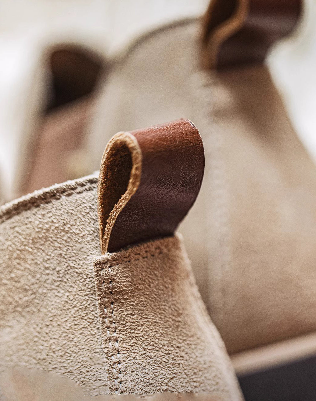 Chelsea Retro Winter One-Step Cow Suede Leather Men's Boot - Harmony Gallery