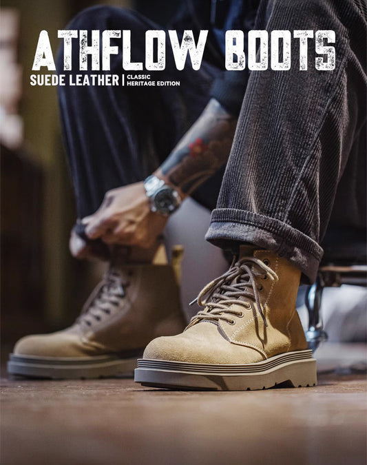 American Retro Maillard Mid-Top Versatile Men's Work Boot - Harmony Gallery
