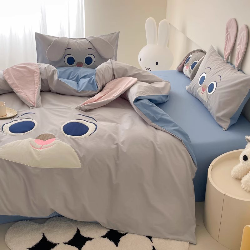 Disney Zootopia Judy Rabbit Washed Cotton Four-Piece Bed Set - Harmony Gallery