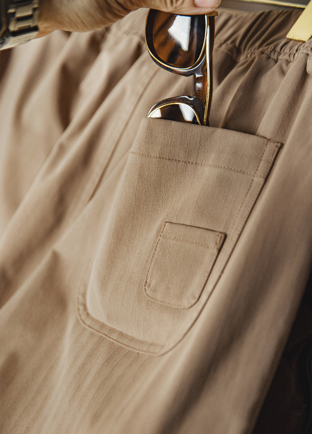 American Herringbone Easy Pants Clean Fit Straight Tapered Men's Trousers - Harmony Gallery