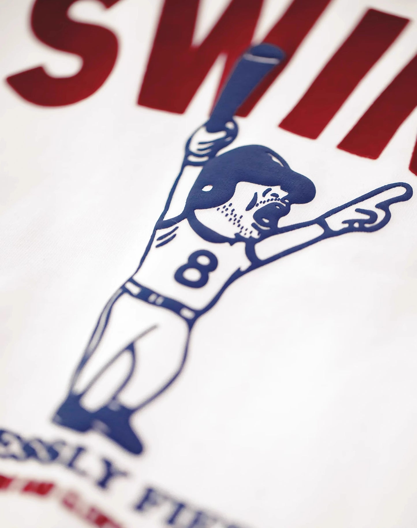 American Retro Letter Baseball Print Pure Cotton Men's Sweater - Harmony Gallery