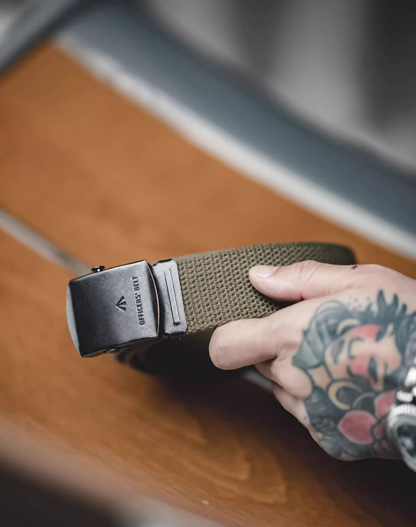 American Non-Hole Elastic Woven Quick-Release Tough Guy Men's Belt - Harmony Gallery