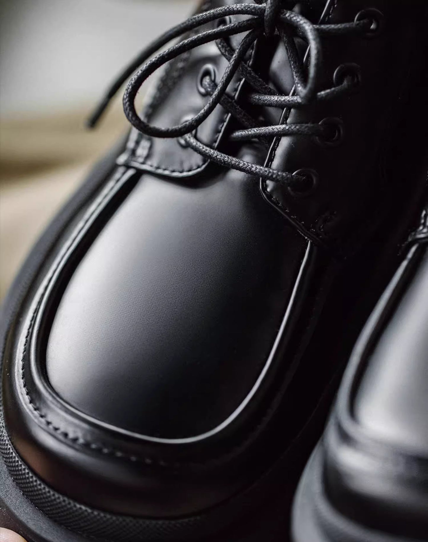 American Retro Derby Square-Head Workwear High-End Men's Dress Shoes - Harmony Gallery