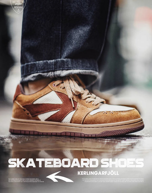 American Skateboard Retro Suede Versatile Men's Casual Shoes - Harmony Gallery