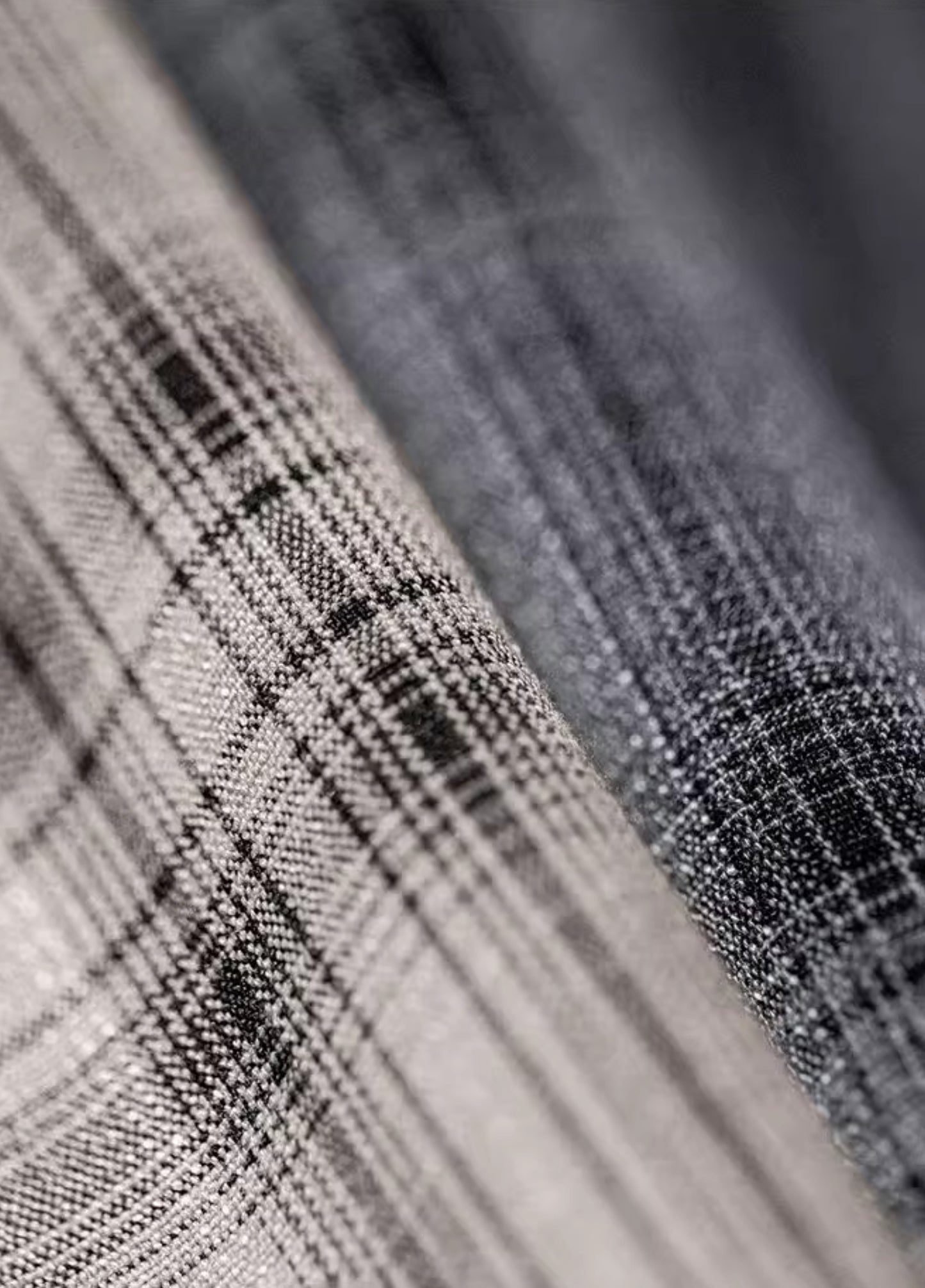 American Retro Wide-Leg Plaid Thin Drawstring Straight Men's Trousers - Harmony Gallery