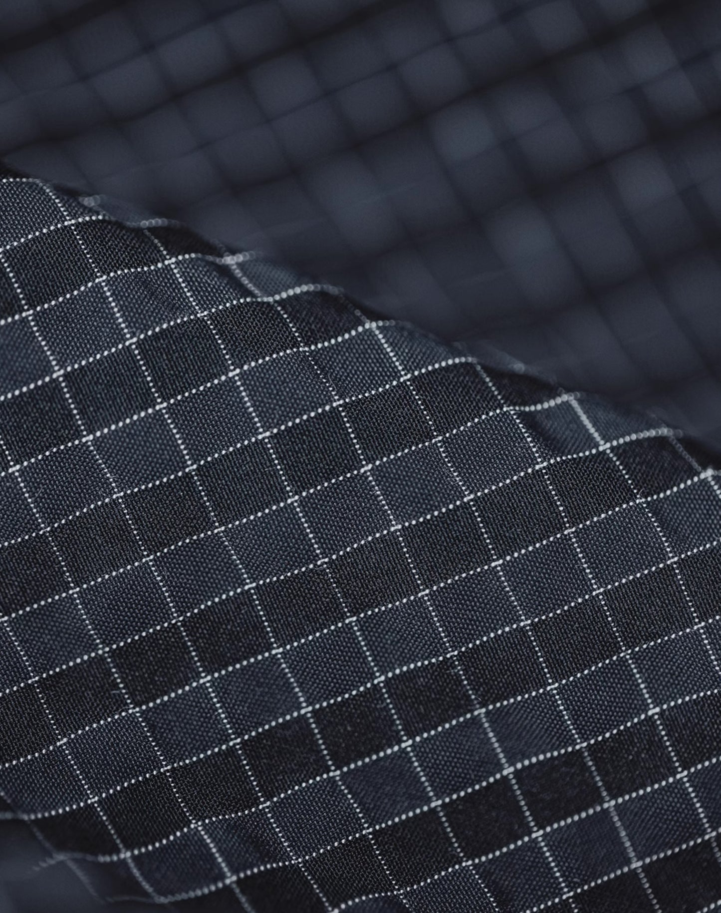 American Retro Seersucker Plaid Textured Lapel Stitching Men's Shirt - Harmony Gallery