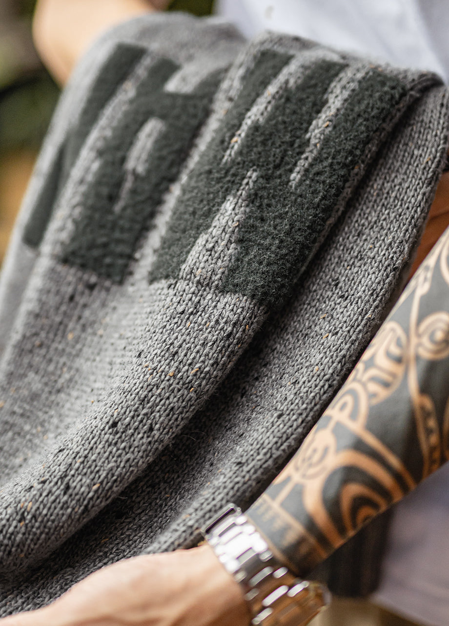 American Retro Jacquard Drape Pullover Knitwear Warm Elasticity Men's Sweater