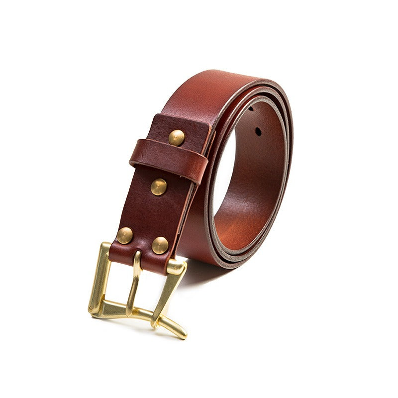 American Handmade Brass Release Firefighter Men's Belt - Harmony Gallery