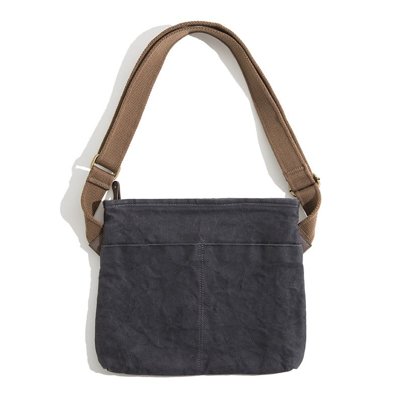 Tooling American Retro Simple Oil Wax Waterproof Canvas Men's Bag - Harmony Gallery