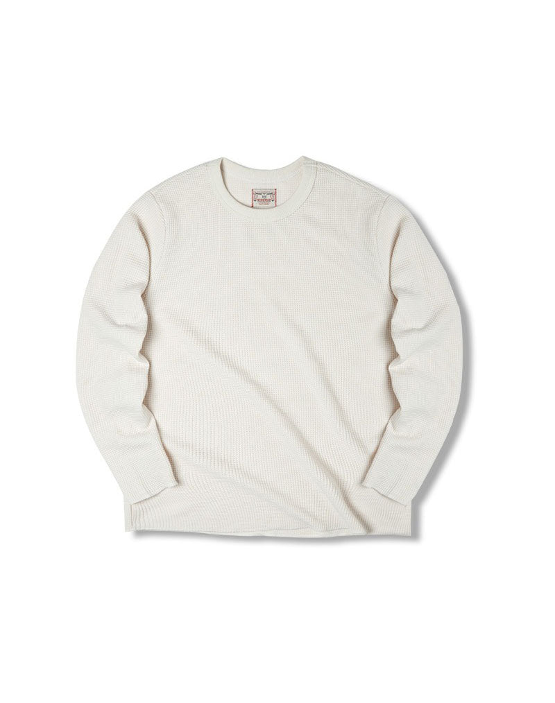 Tooling American Retro Waffle Round Neck Men's Sweater - Harmony Gallery