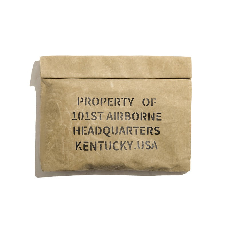 Tooling Retro Casual Oil Wax Mailman Envelope Document Bag - Harmony Gallery