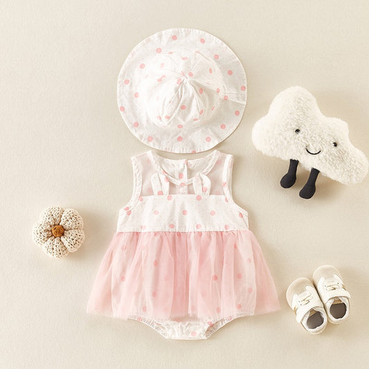 Cute Cotton Summer One-Piece Baby Girl's Romper - Harmony Gallery