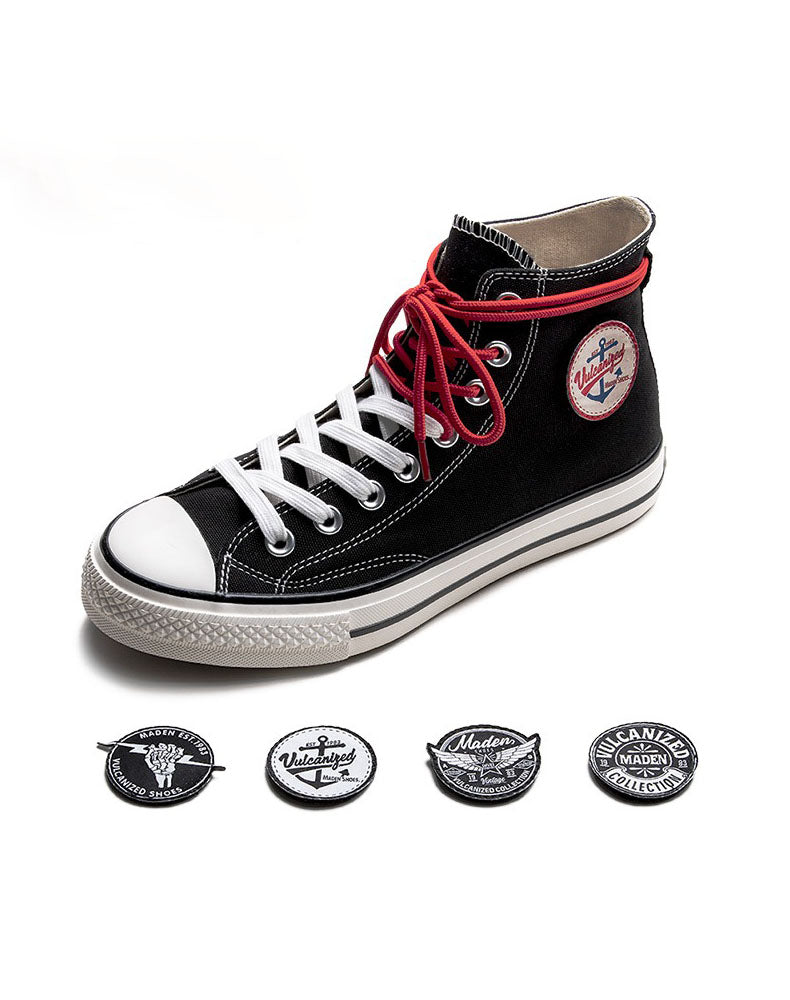 Breathable Casual High-Top All-Match Retro Men's Canvas Shoes - Harmony Gallery