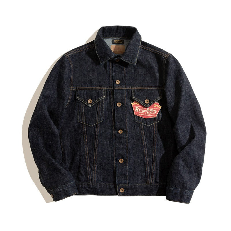 Tooling Retro TYPE III Denim Locomotive Slim Men's Coat - Harmony Gallery
