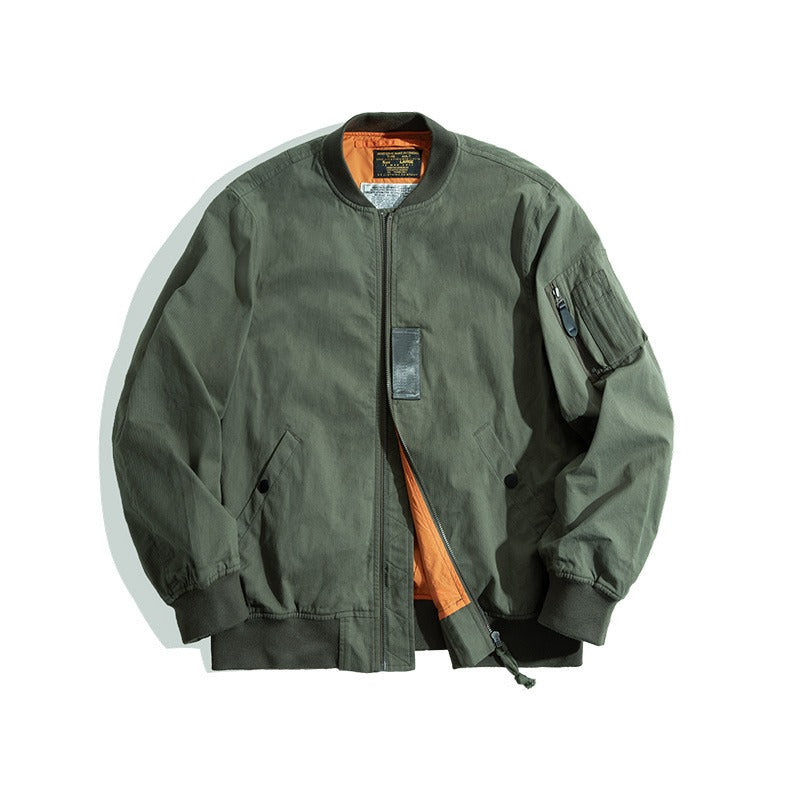 American Retro Air Force MA1 Bomber Military Men's Jacket - Harmony Gallery