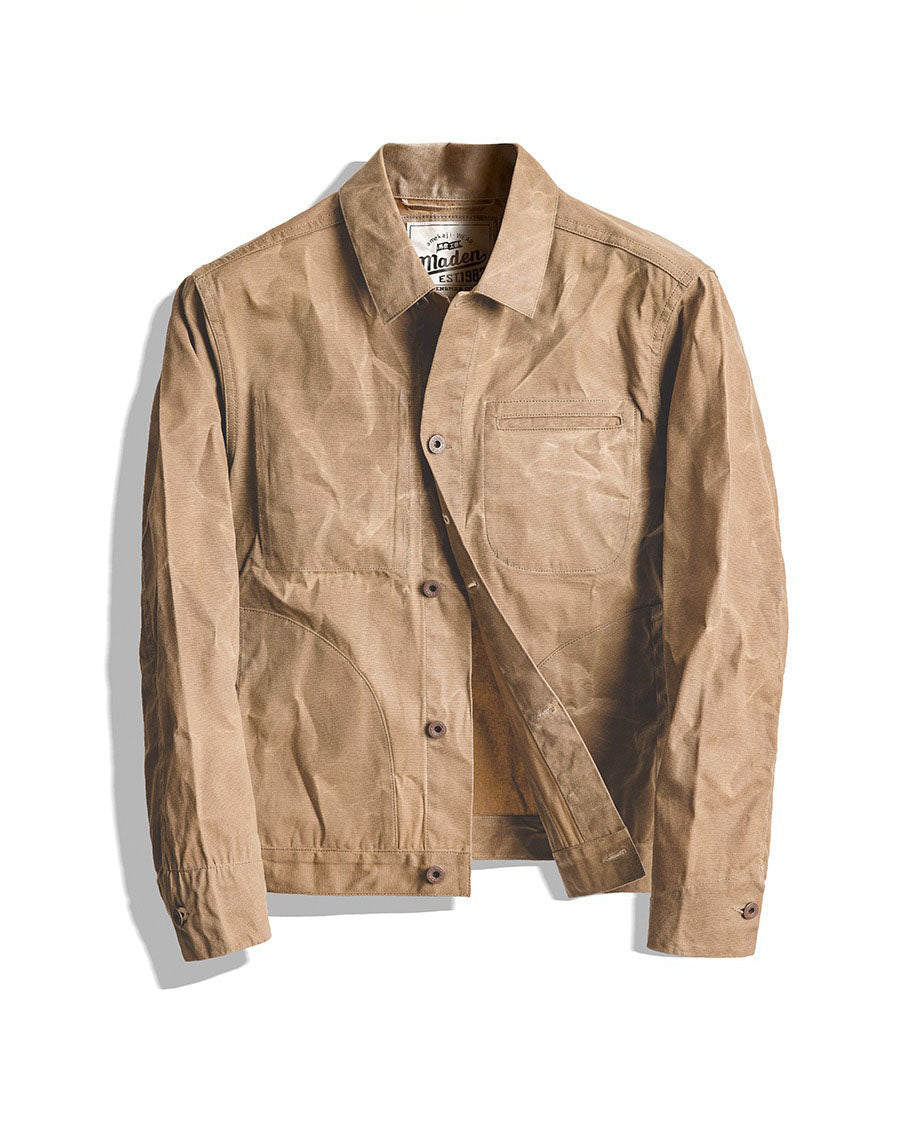 American Retro Yellowstone Canvas Oil Wax Men's Coat - Harmony Gallery