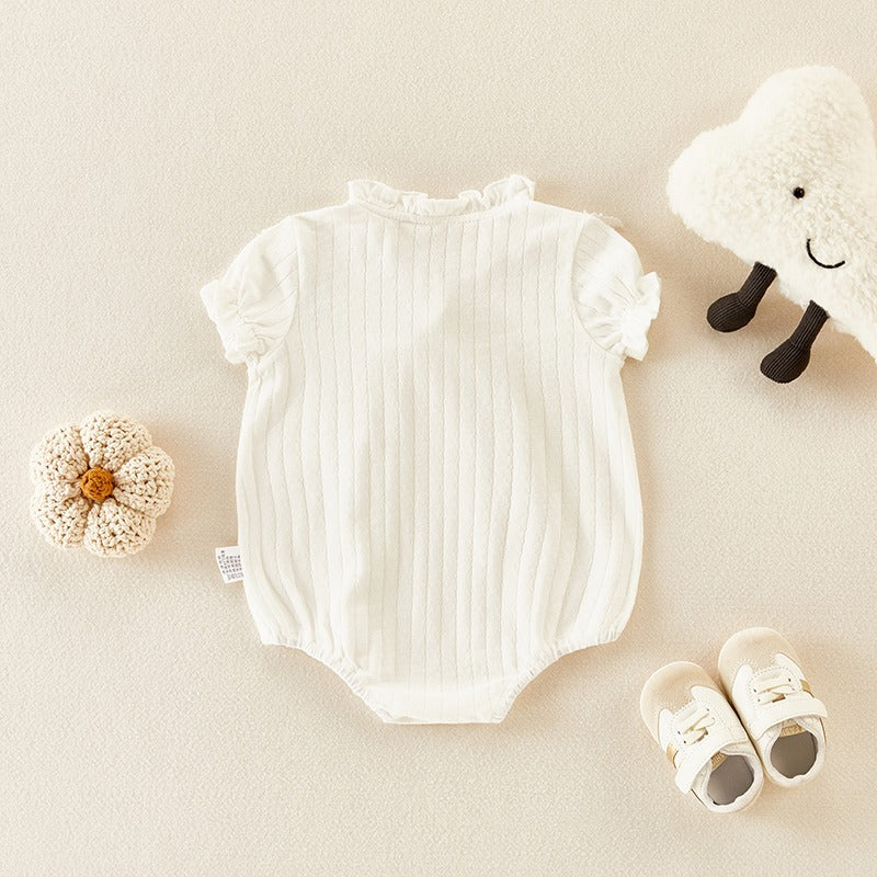 One-Piece Full Moon Summer Thin Baby Girl's Romper - Harmony Gallery