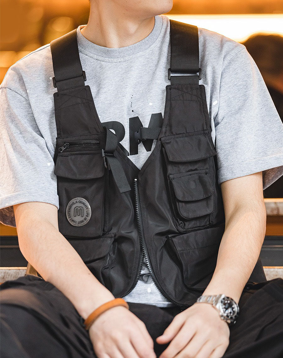 Tactical Fashion Waistcoat Street Wear Tactical Vest Fashion Men