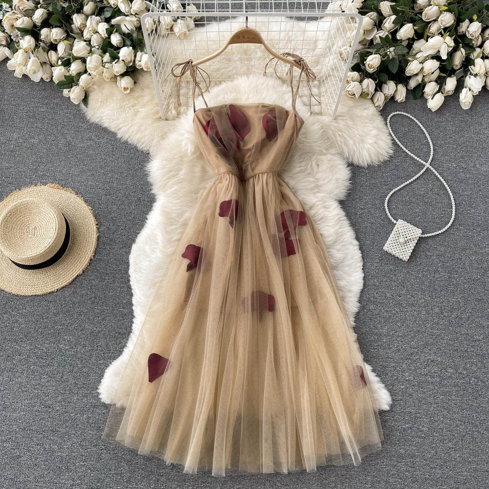 Fairy Mesh Celebrity Sexy Mid-Length Trendy Women's Dress Fairy Mesh Celebrity Sexy Mid-Length Trendy Women's Dress