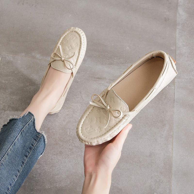Soft Leather Fashion All-Match Comfy Flat Women's Loafer - Harmony Gallery