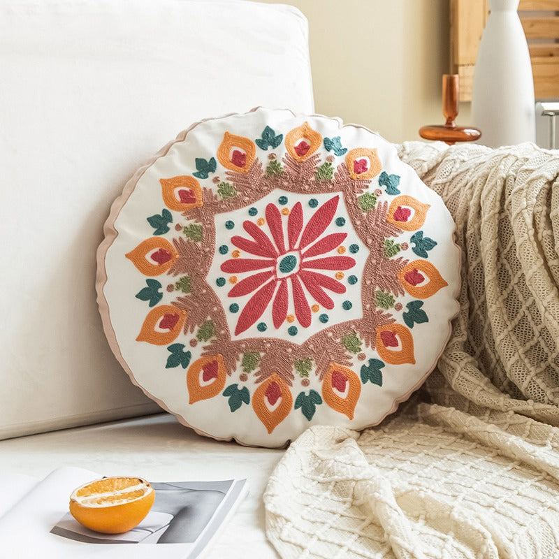 Moroccan Ethnic Round Homestay Decorative Sofa Cushion - Harmony Gallery