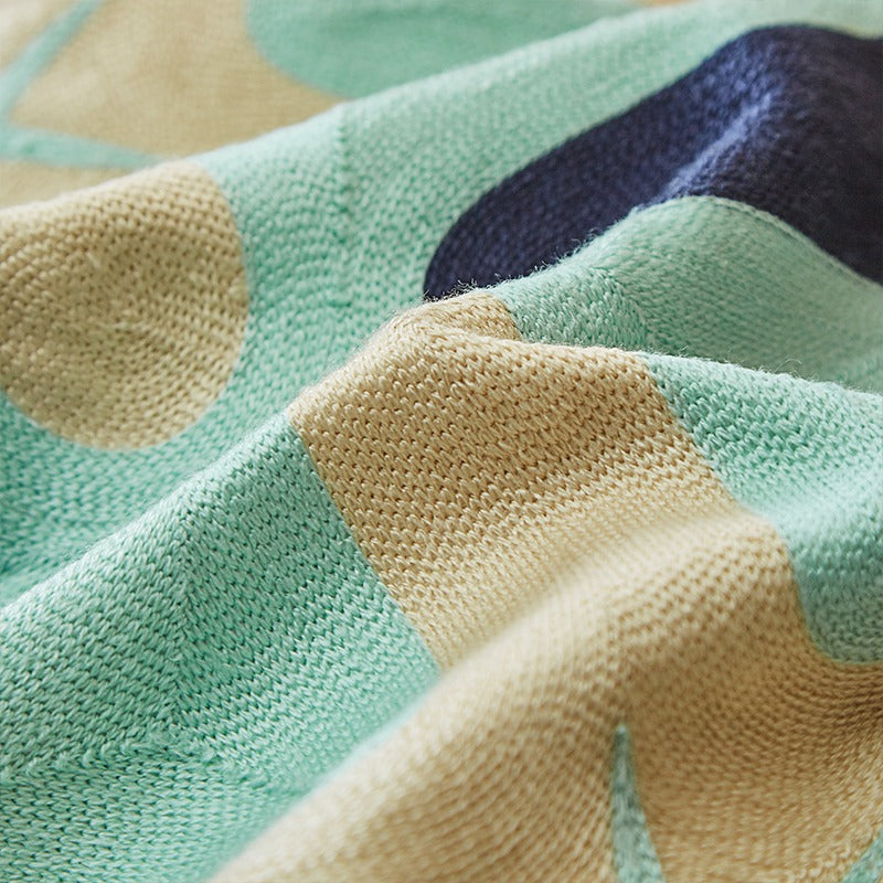 Nordic Ocean Cotton Embroidery Living Room Sofa Cushion - Harmony Gallery