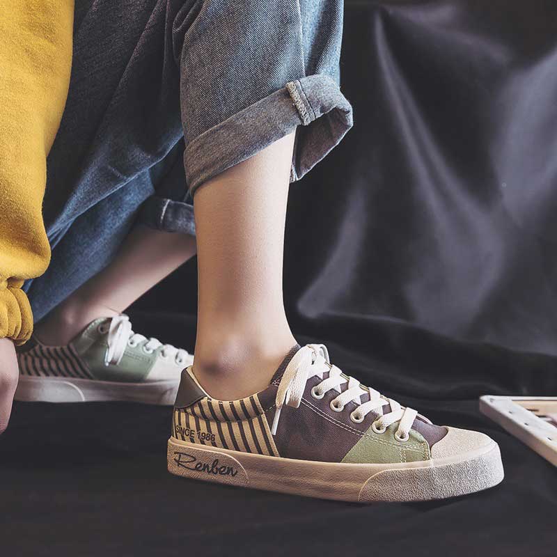 Sweet Girl Canvas Fresh Color Fashion Casual women's shoes - Harmony Gallery