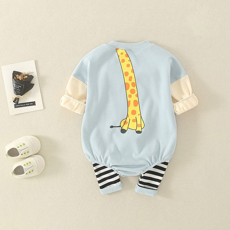Cute Two-Piece Newborn Triangle Baby Boy's Romper - Harmony Gallery