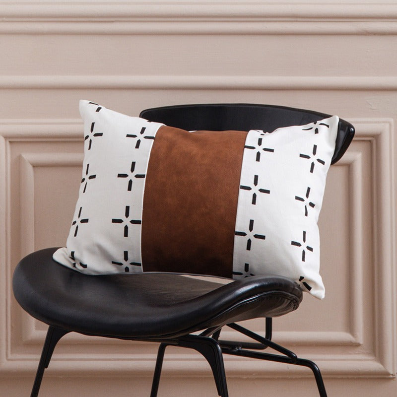 Simple Modern Nordic Leather Stitching Sofa Cushion - Harmony Gallery