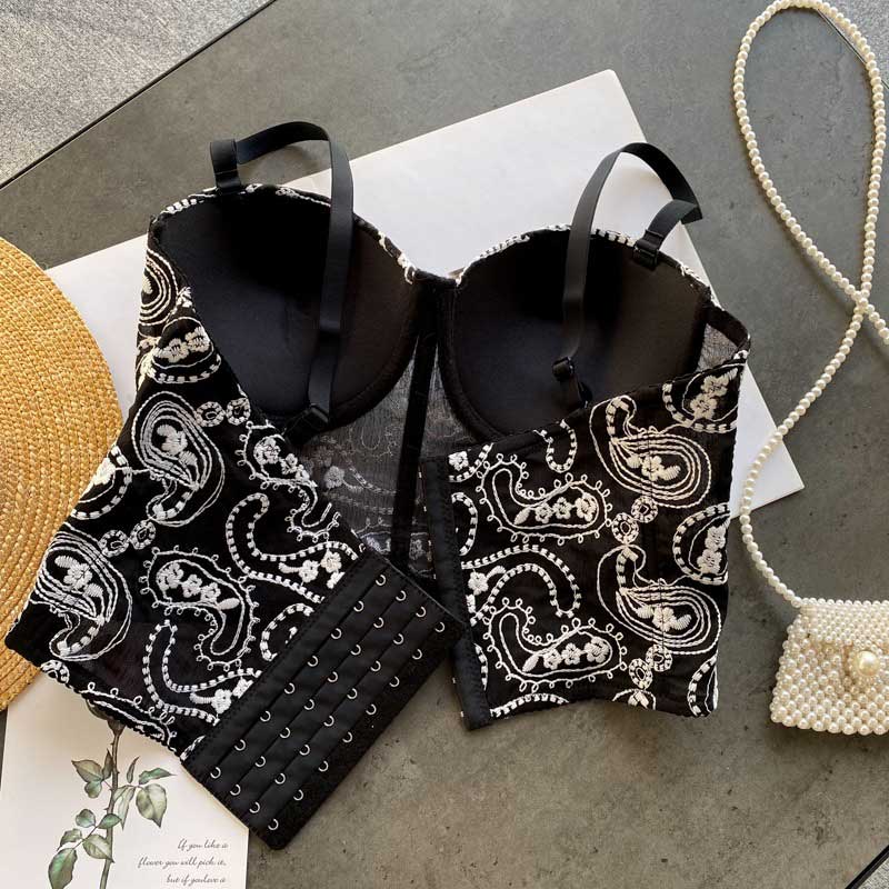 Retro Embroidered Fashionable Women's Sexy Costume - Harmony Gallery