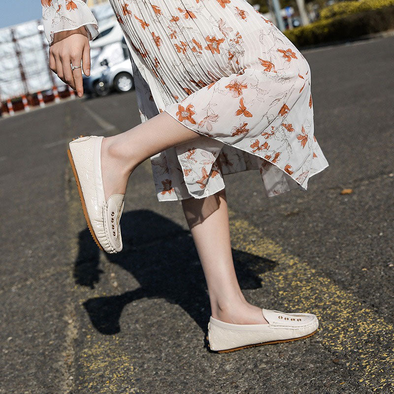 Patent Leather Soft Comfy All-Match Flat Women's Loafer - Harmony Gallery