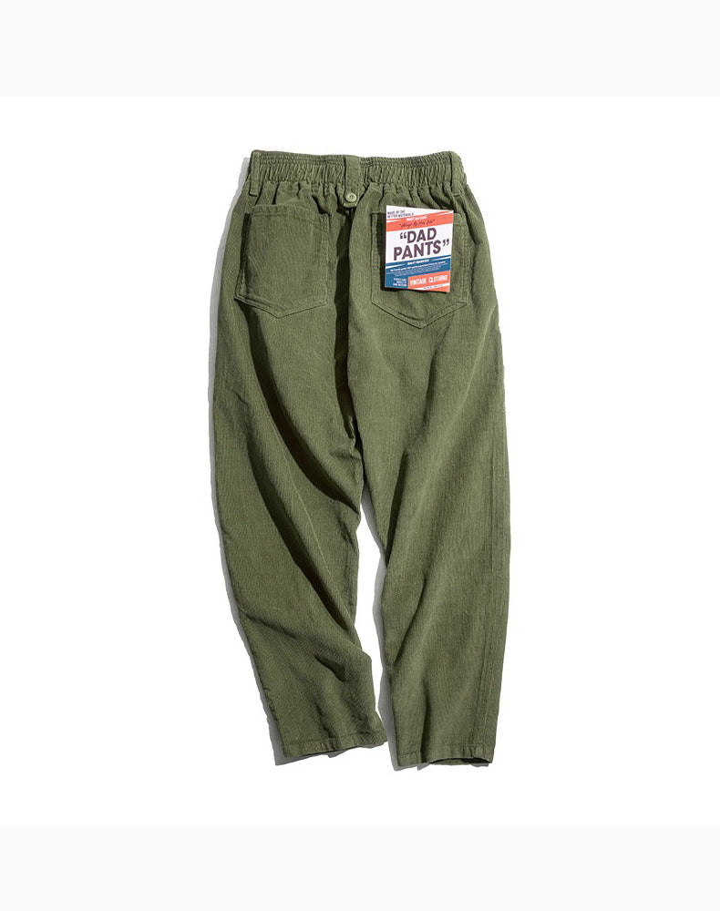 Tooling American Vintage Corduroy Loose Casual Men's Trousers - Harmony Gallery