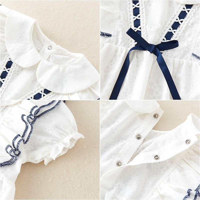 Summer Cute Cotton One-Piece Baby Girl's Romper - Harmony Gallery