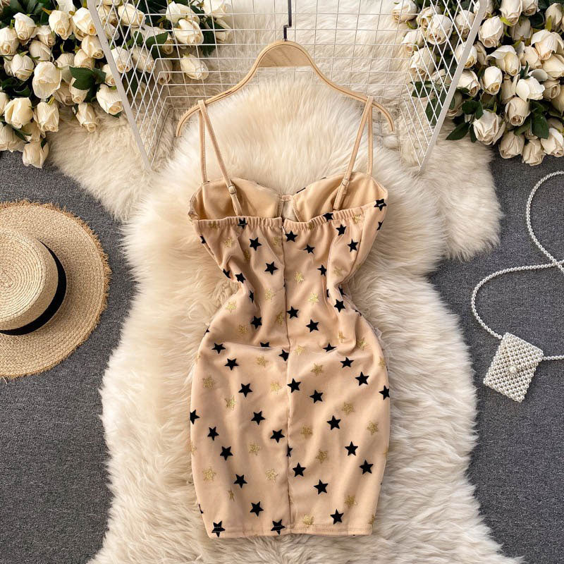 Nightclub Disco Sexy Sling Strapless Women's Dress - Harmony Gallery