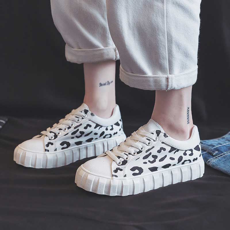 Casual All-Match Breathable Leopard Women's Shoes - Harmony Gallery
