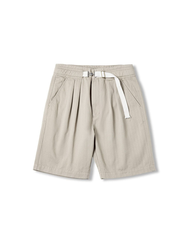 American Retro Buckle Belt Straight Leisure Men's Shorts - Harmony Gallery