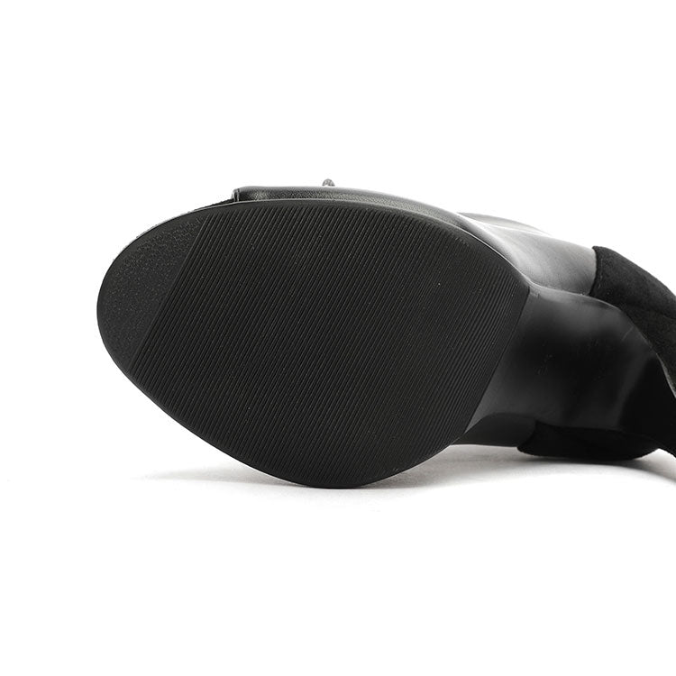 Lace-Up High Heel Open Toe Women's Dance shoes - Harmony Gallery