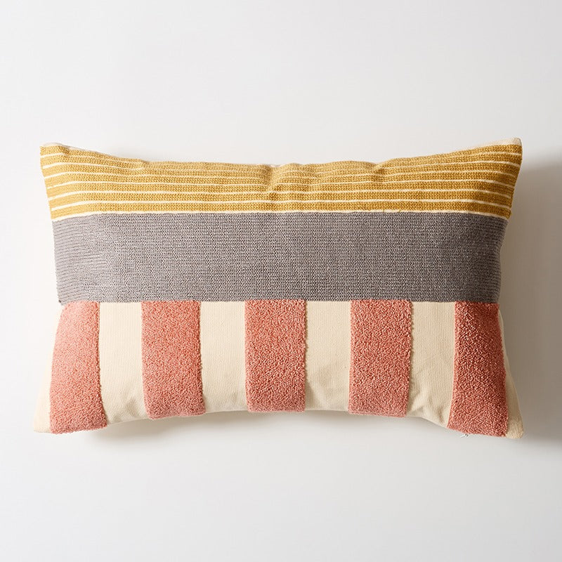 Nordic Cotton Embroidery Simple Living Room Sofa Cushion - Harmony Gallery