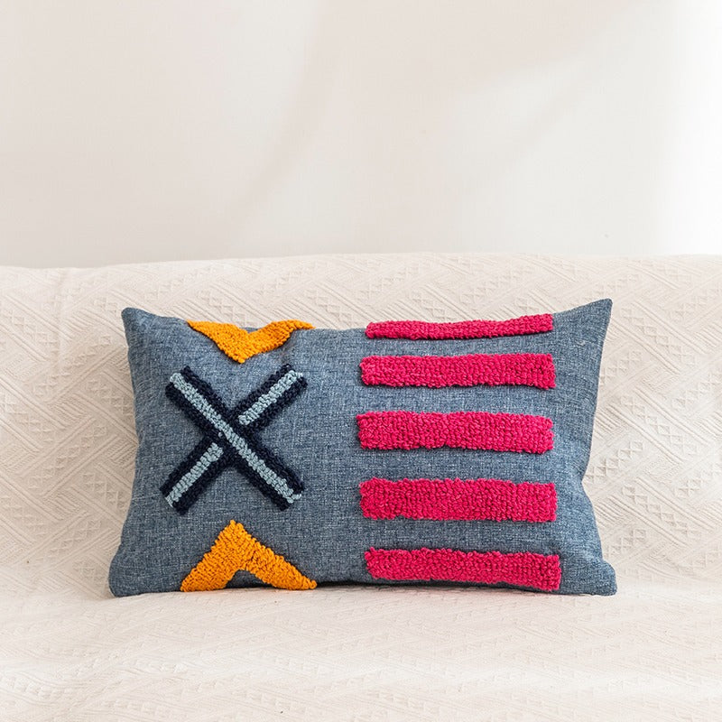 Handmade Moroccan Cotton Pillow Decoration Sofa Cushion - Harmony Gallery