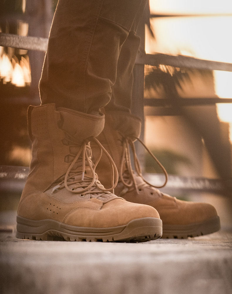 Desert Leather British High-Top Tactical Wolf Outdoor Men's Boot - Harmony Gallery